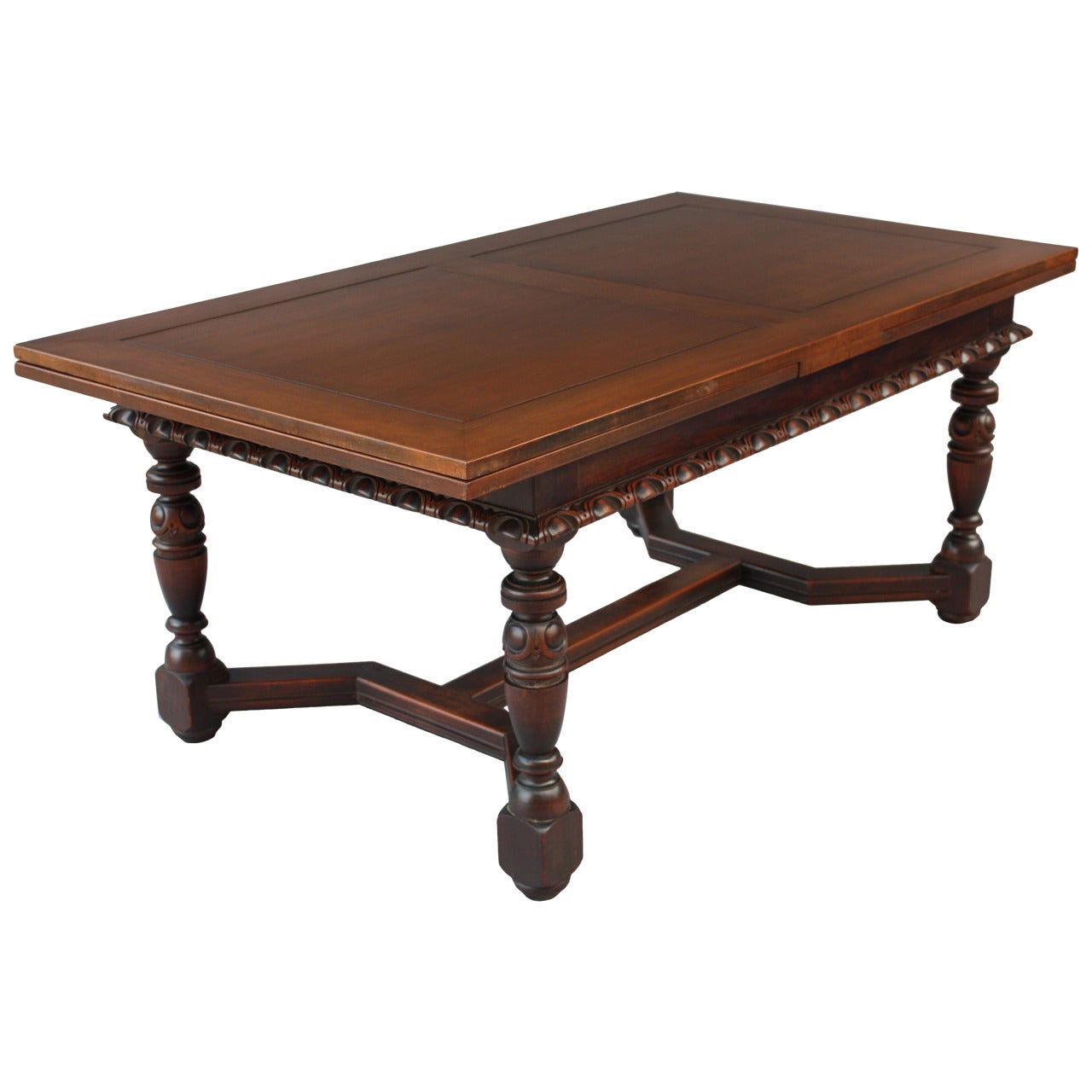 Expendable 1920's Walnut Table Signed Kittinger