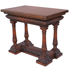 Antique Italian Style Carved Table
