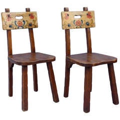1930s Pair Of Monterey Side Chairs