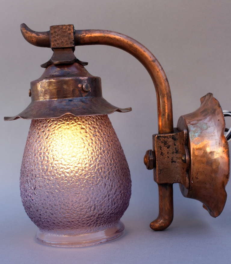1920s Wall Mounted Small Porch Light