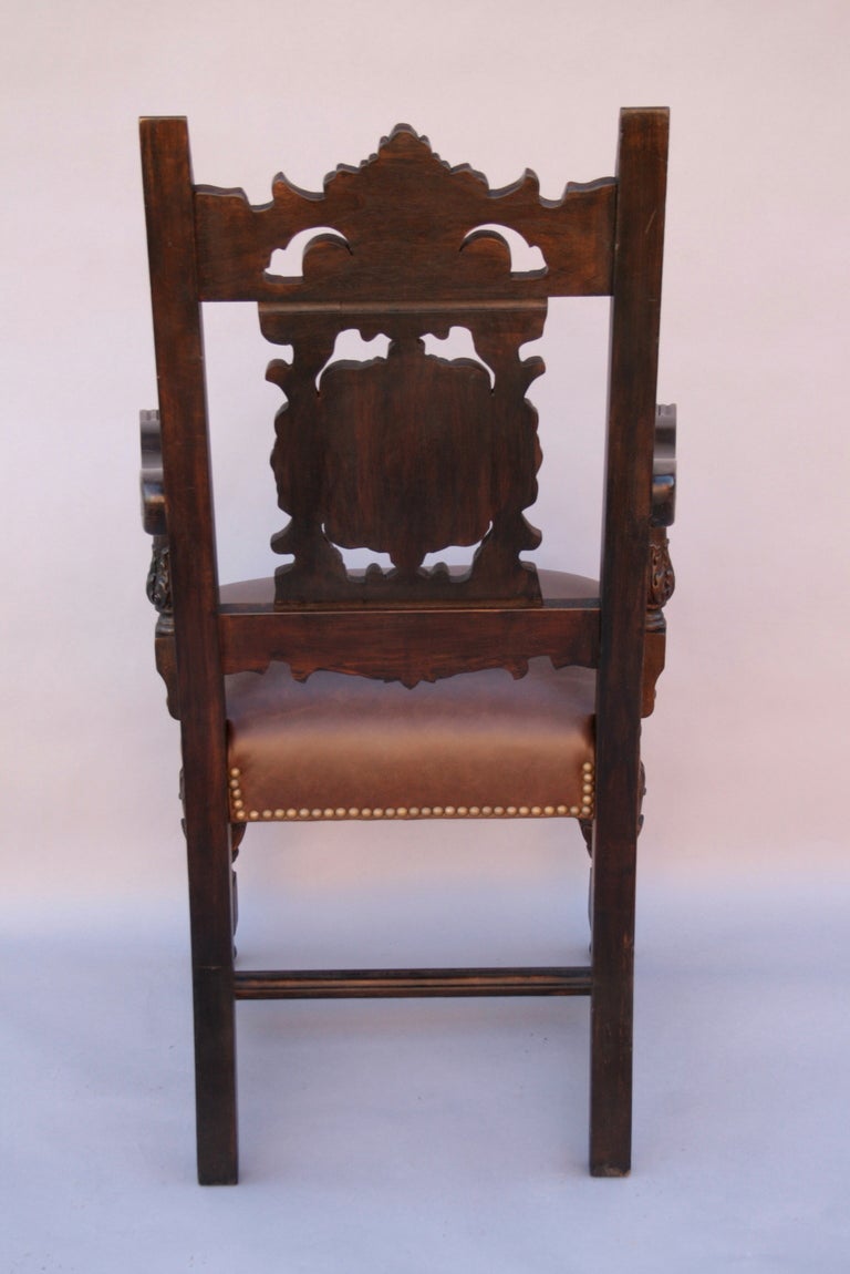 Set of Six 1920's Spanish Revival Chairs at 1stDibs