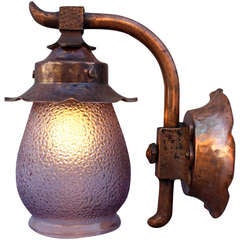 1920s Wall Mounted Small Porch Light