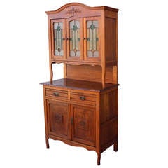 Early 1900s Elegant Art Nouveau/Arts And Crafts Cabinet