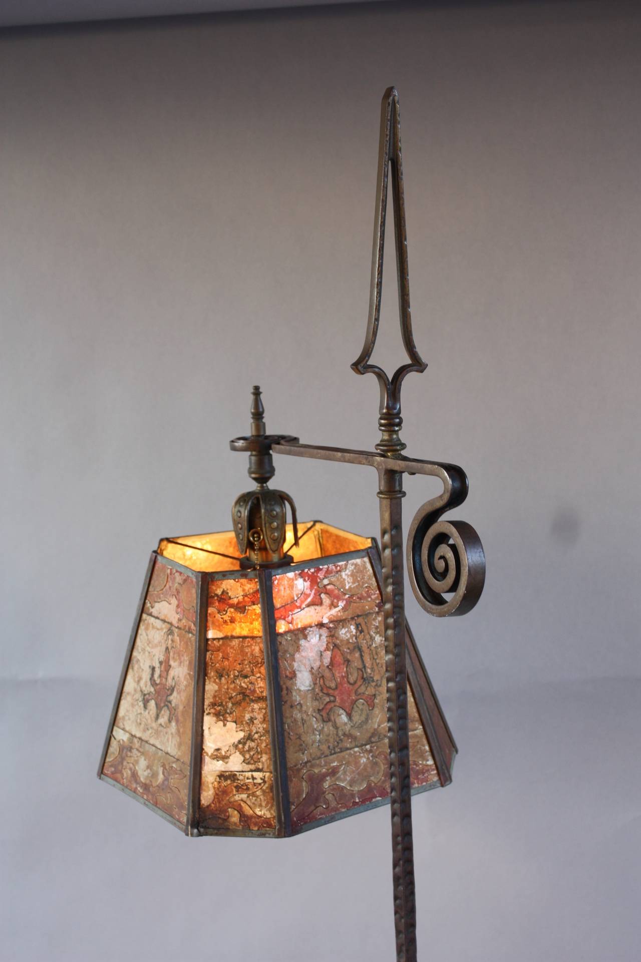Early 20th Century 1920's Floor Lamp In the Style Of Oscar Bach