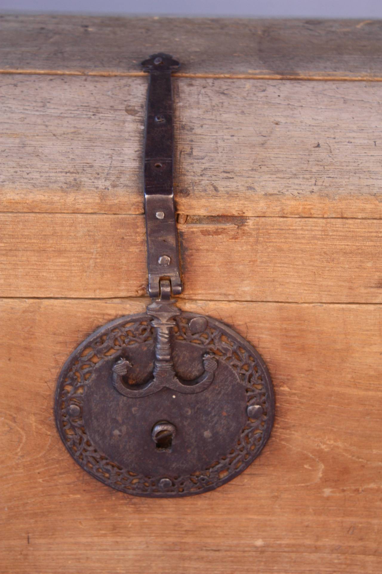 19th Century Mexican Trunk In Good Condition In Pasadena, CA