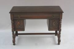 Antique 1920's Walnut Desk By Lifetime Cie