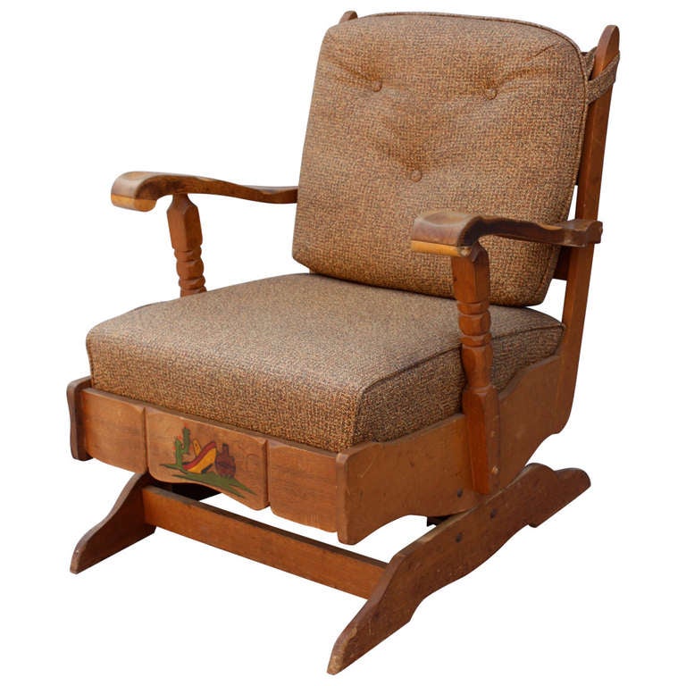 1930s Monterey Period Rocker Chair at 1stDibs | 1930s platform rocker ...