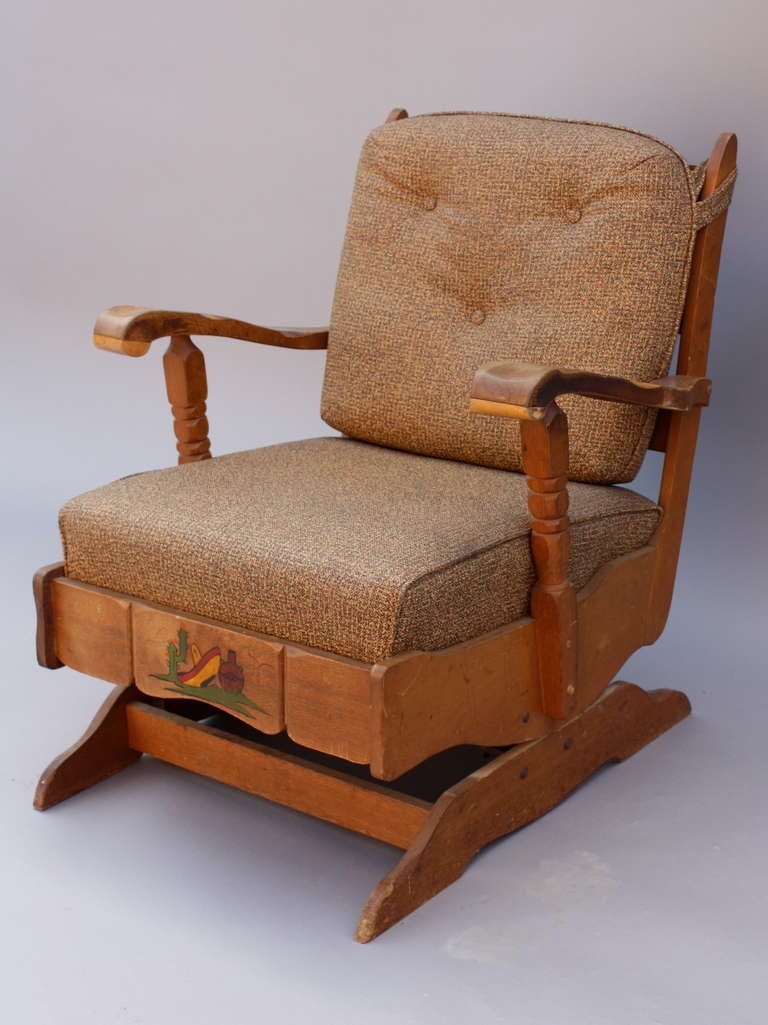 1930s Monterey Period Rocker Chair at 1stdibs