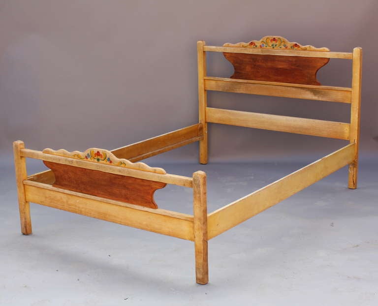 1930s Signed Monterey Period Double Bed at 1stdibs