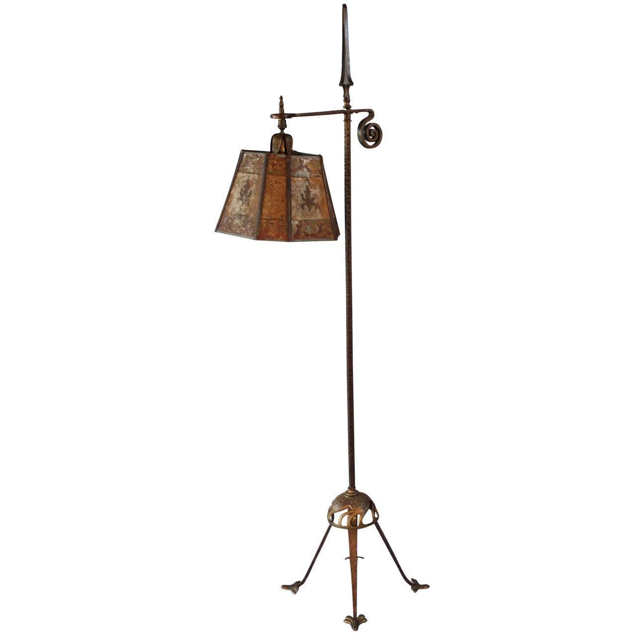 1920's Floor Lamp In the Style Of Oscar Bach