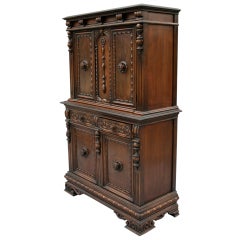 Handsome Tall Walnut Cabinet
