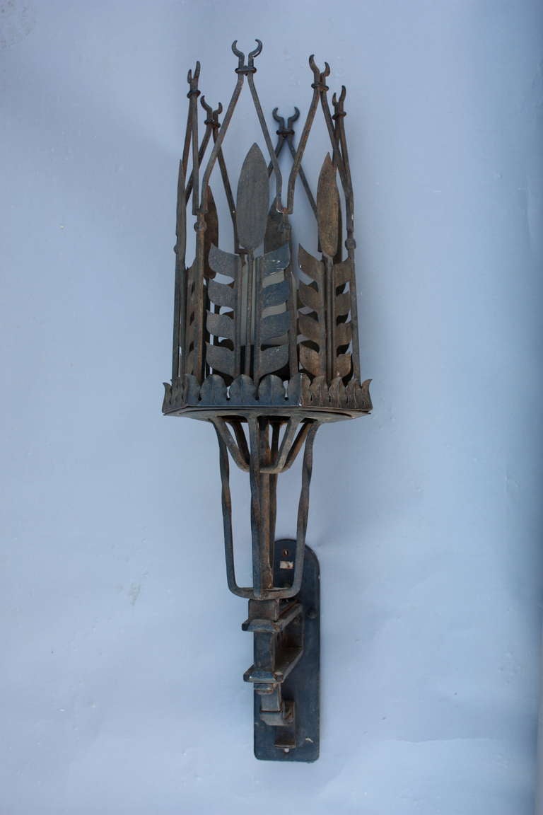 American 1920s Handsome Large Scale Outdoor Fixture By The Bell Cie