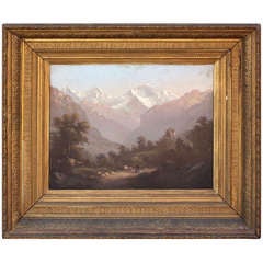 Mountain Landscape By J.J. Spring