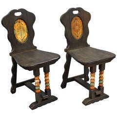 1930s Pair of Monterey Period Chairs