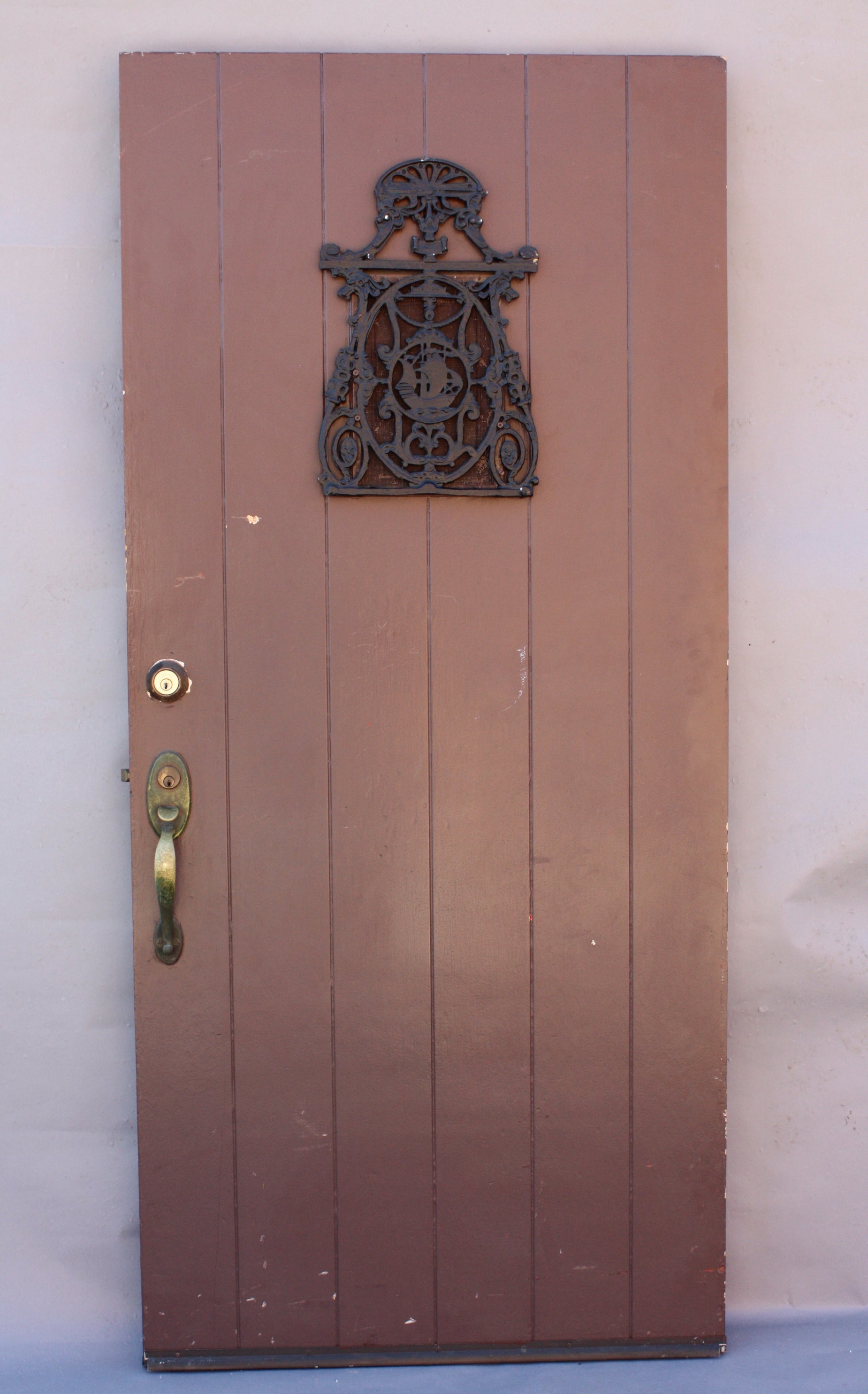 Original 1920's Door with Galleon Grill