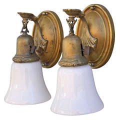 1920s Lovely Pair Of Sconces