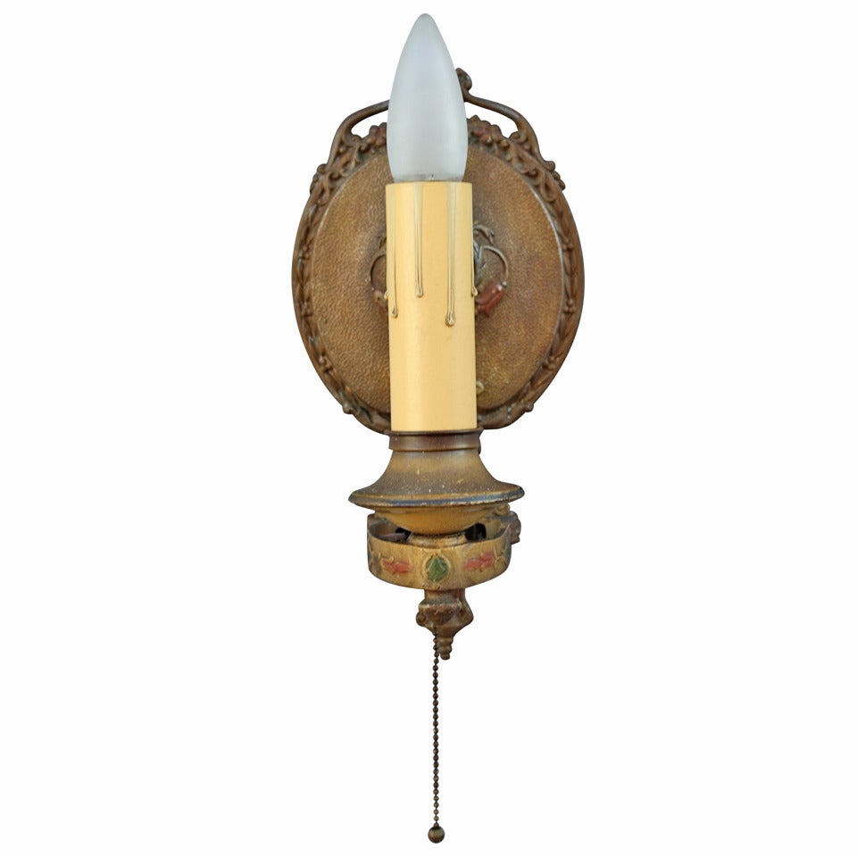 1920s ~ 1 Of 2 Single Sconces For Sale