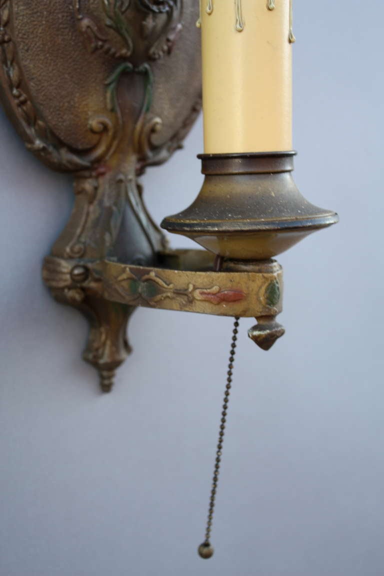 20th Century 1920s ~ 1 Of 2 Single Sconces For Sale