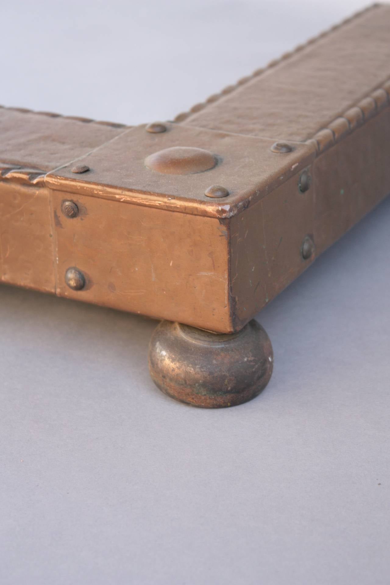 Fireplace Copper Fender, circa 1910