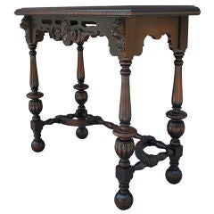 Narrow Mahogany Side Table or Console