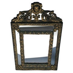 Ornate European Brass Mirror