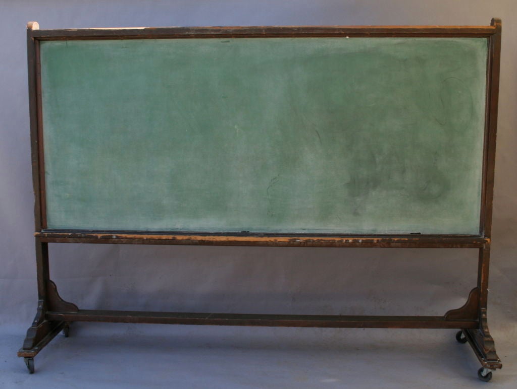 Very Long Wood Chalkboard on Wheels at 1stDibs vintage chalkboard on