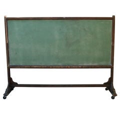 Vintage Very Long Wood Chalkboard on Wheels