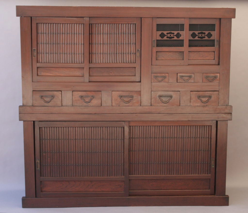 Large, stacking tansu with beautiful, simple design. Offers plenty of storage.