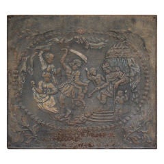 Large Cast Iron Relief Depicting the Judgement of Solomon
