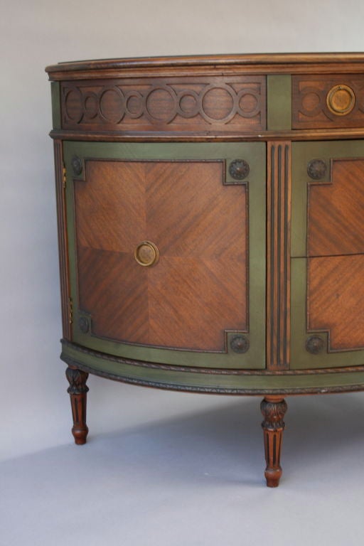 Lovely American Demi-lune Cabinet