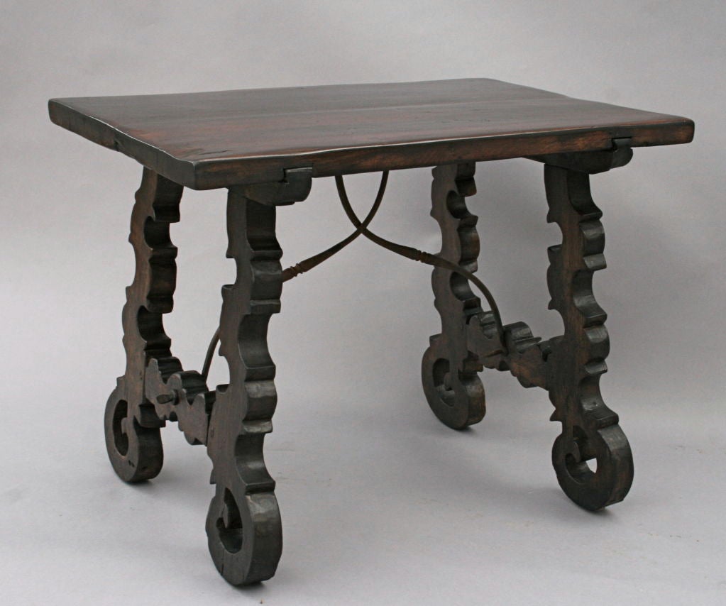 Small Walnut Trestle Table