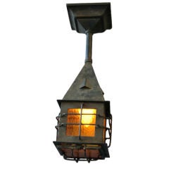 Antique Early 20th century Copper Lantern