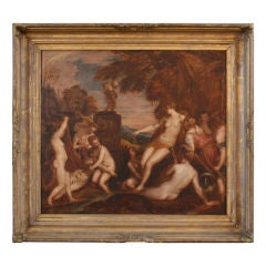 Diana & Callisto attrib. to John Linnell in the manner of Titian