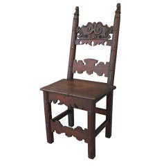 Antique Spanish Revival Side Chair