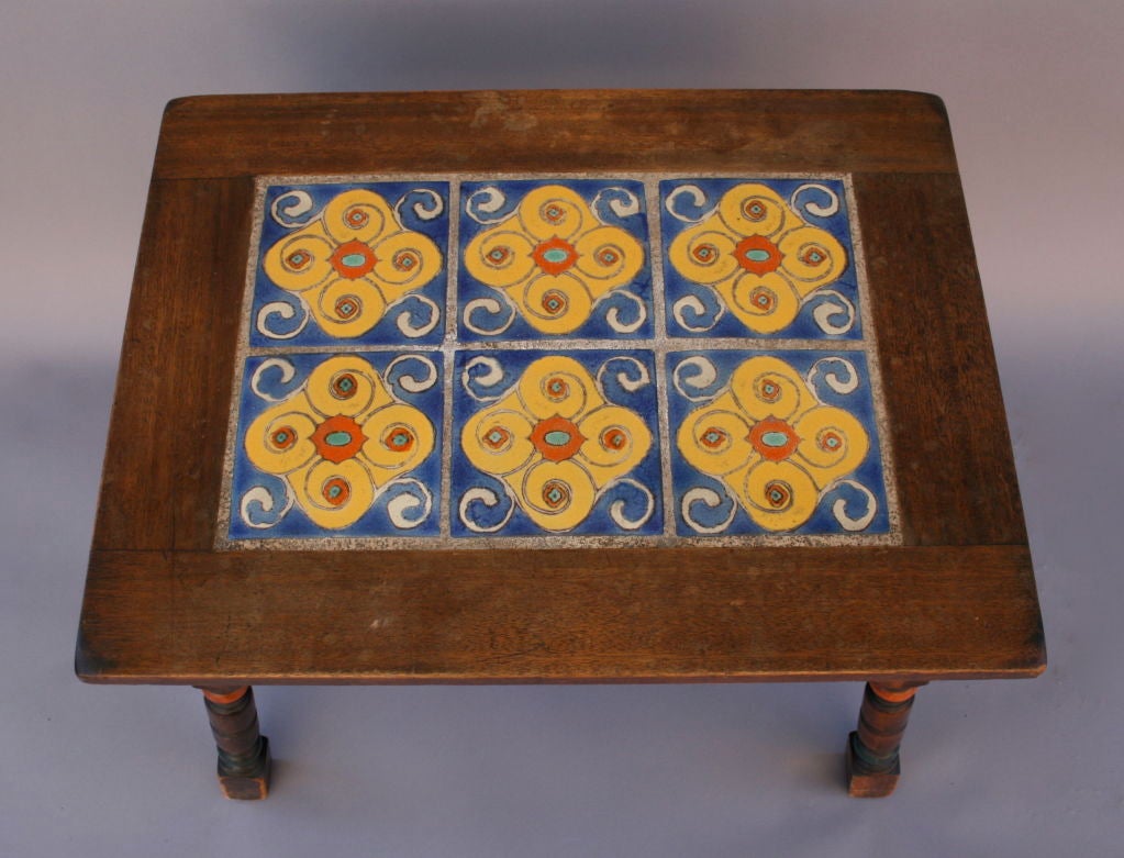 American Californian 1920's D&M Tile Table