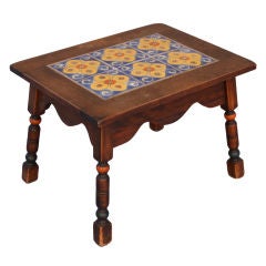 Antique Californian 1920's D&M Tile Table