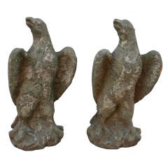 Pair of Terracotta Eagle Architectural Elements