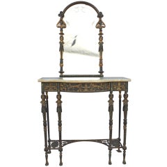 Antique Neoclassical Style Console And Mirror