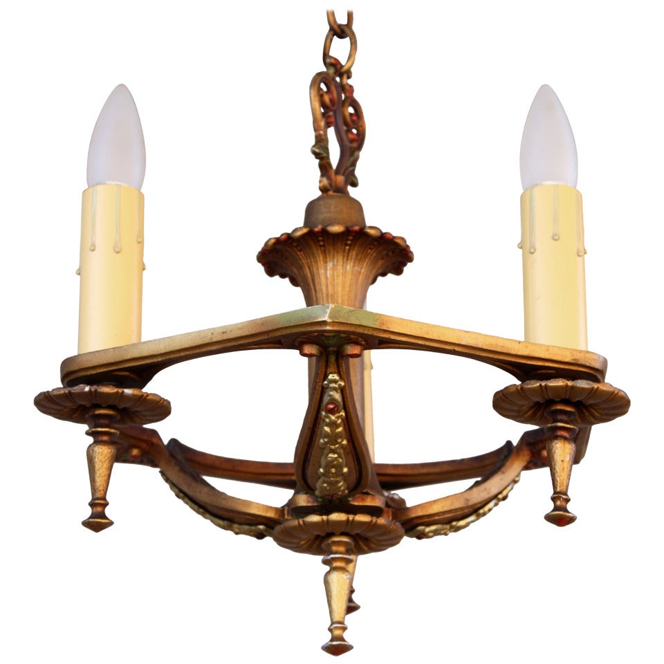 1920
s Polychrome Chandelier