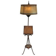 Hard to Find Monterey Style Floor Lamp with Original Shade