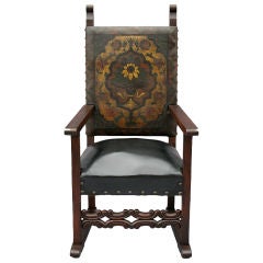 Hand-painted 1920's Arm Chair