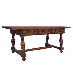 Carved Walnut George Hunt Desk