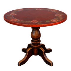 Extremely Rare Red Monterey Card Table