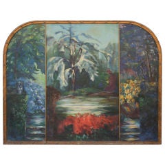 Very Large 1925 French Tryptic