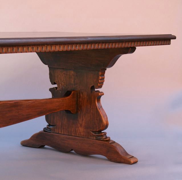 Hand-Carved George S. Hunt Dining Table