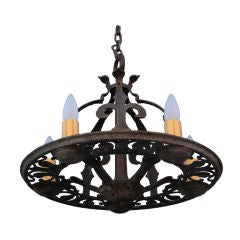 Hammered Five Light Chandelier