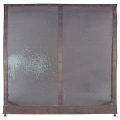 Antique Free Standing Fireplace Screen