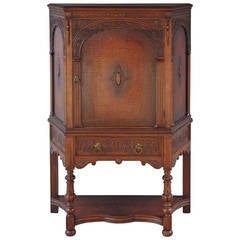 Spanish Revival Walnut Cabinet 2
