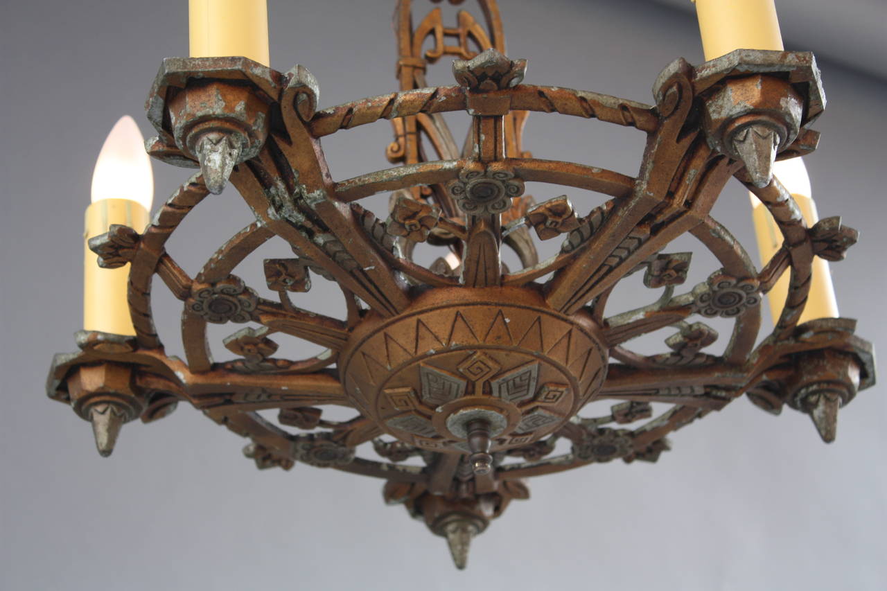 1920s Two-Toned Chandelier