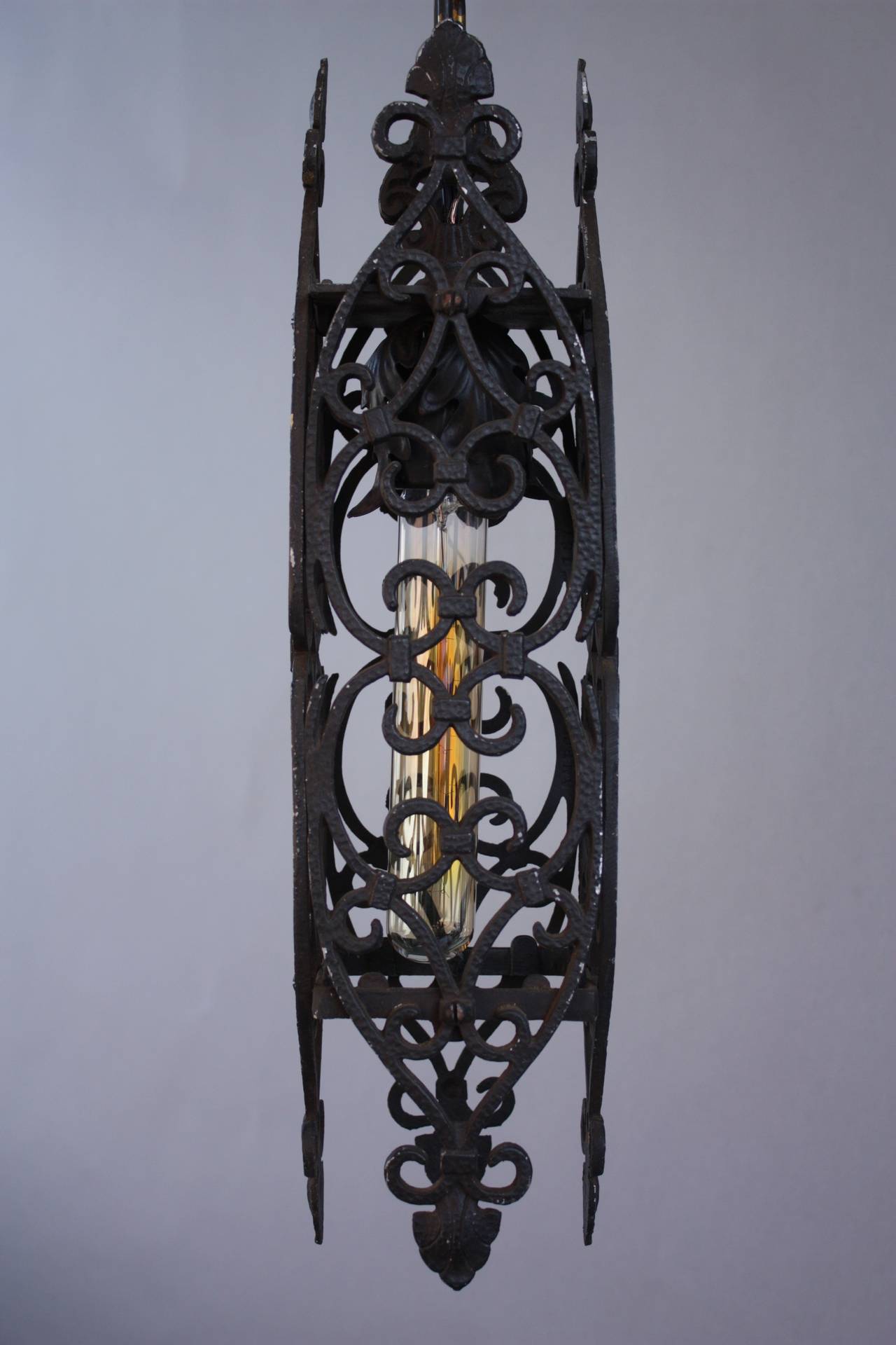 Early 20th Century Narrow Spanish Revival Pendant